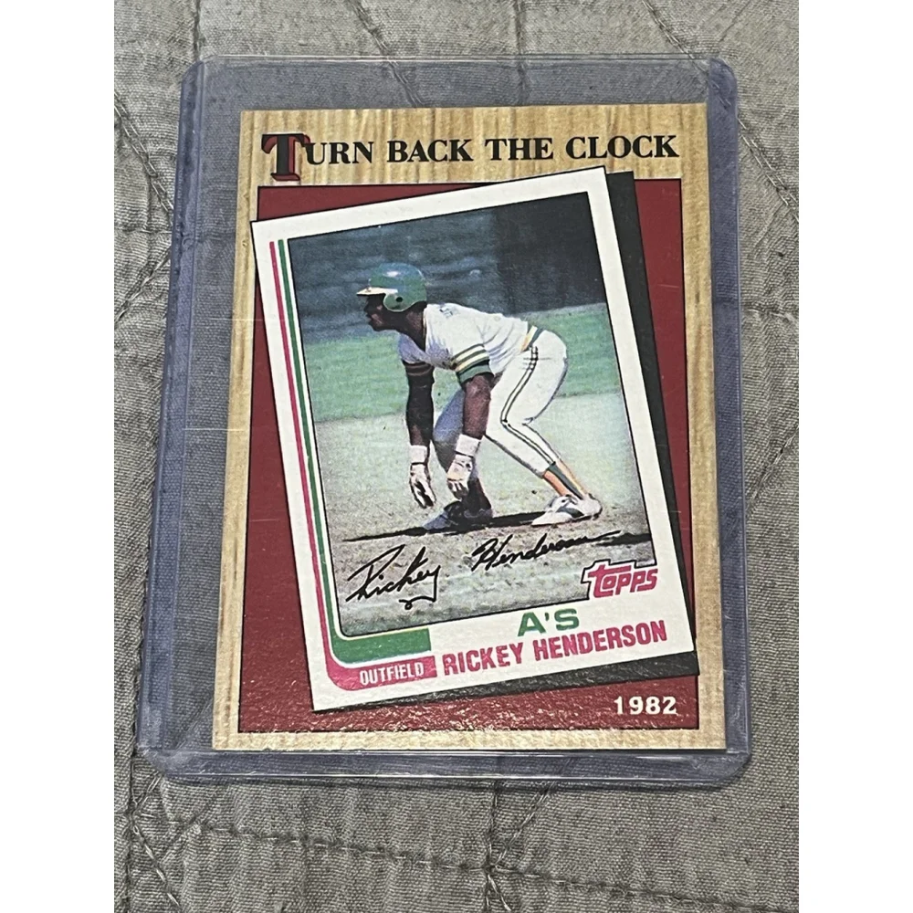 1987 Topps Rickey Henderson #311 Turn Back The Clock 1982